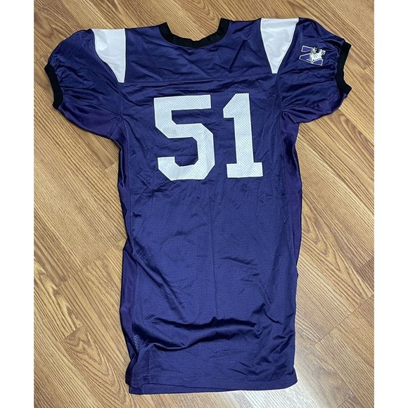 Adidas Northwestern Wildcats 51 Game Jersey Size 48 Signed By Coach Fitzgerald - Picture 2 of 8